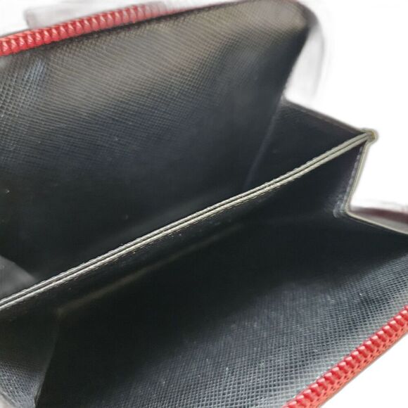 Prada Portafoglio Tessuto Zip Nylon Leather Wallet With COA and Box - Picture 10 of 16